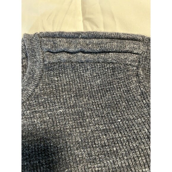 Michael Kors Men’s Large Tight Weave Long Sleeve Pullover Sweater Gray - Picture 2 of 8